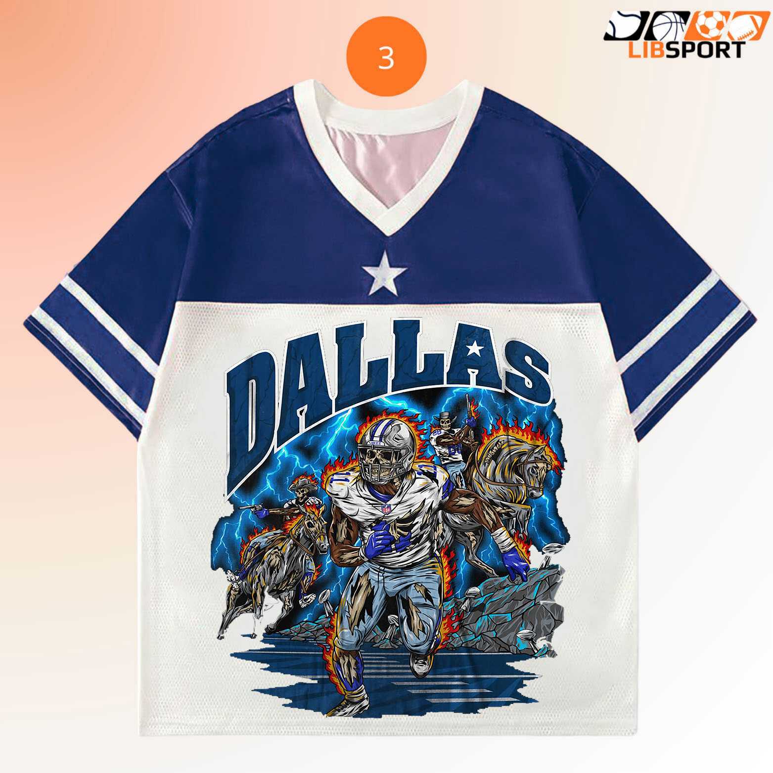 Dallas Cowboys Jersey, Unisex Game Day Tee
